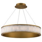 Coliseo Chandelier - Aged Brass / Alabaster