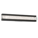 Posh Bathroom Vanity Light - Black / Crystal