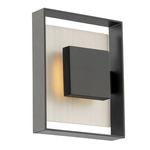 Boxie Outdoor Wall Light - Black / Brushed Nickel / White