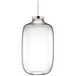 Brava Pendant - Polished Nickel / Clear