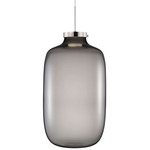 Brava Pendant - Polished Nickel / Grey