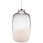 Brava Pendant - Polished Nickel / Opaline / Clear