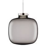 Brava Pendant - Polished Nickel / Grey