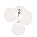 Melt Chandelier - Silver / Opal / Silver