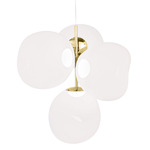 Melt Chandelier - Gold / Opal / Gold