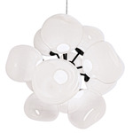 Melt Burst Chandelier - Black / Opal