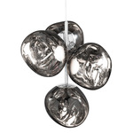 Melt Chandelier - Silver / Silver