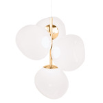 Melt Chandelier - Gold / Opal / Gold