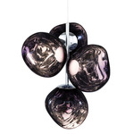 Melt Chandelier - Silver / Smoke