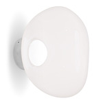 Melt Mini Wall / Ceiling Light - Silver / Opal / Silver