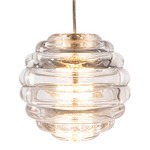 Press Sphere Pendant - Clear / Clear