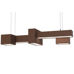 Metro 24526 Linear Pendant - Bronze Age / Opal
