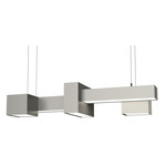 Metro 24526 Linear Pendant - Satin Pewter / Opal