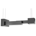 Metro 24528 Linear Pendant - Dark Iron / Opal