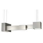Metro 24528 Linear Pendant - Satin Pewter / Opal