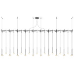 Algorithm Double Linear Pendant with Recessed Canopy - Graphite / Clear