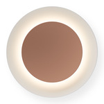 Puck Concave Wall Sconce - Brown