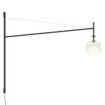 Tempo Oval Wall Sconce - Graphite Grey / White