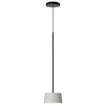 Tube Pendant - Light Grey / White