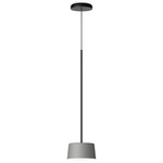 Tube Pendant - Grey / White
