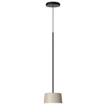 Tube Pendant - Beige / White