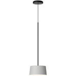Tube Pendant - Light Grey / White