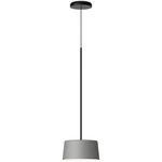 Tube Pendant - Grey / White