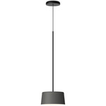 Tube Pendant - Black Grey / White