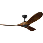 Maverick Smart Ceiling Fan - Midnight Black / Dark Walnut