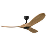 Maverick Smart Ceiling Fan - Midnight Black / Natural Honey