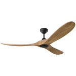 Maverick Smart Ceiling Fan - Midnight Black / Natural Honey