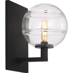 Sedona Wall Sconce - Nightshade Black / Clear