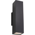 Pressa Square Outdoor Wall Sconce - Black