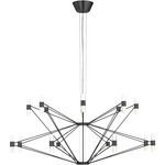 Lassell Chandelier - Dark Bronze / Clear