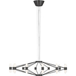 Lassell Chandelier - Dark Bronze / Clear