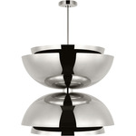 Shanti Double Pendant - Polished Nickel