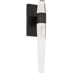 Lassell Single Wall Sconce - Dark Bronze / Clear
