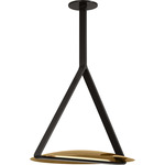 Cymbal Pendant - Dark Bronze / Natural Brass
