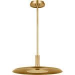 Saucer Pendant - Natural Brass