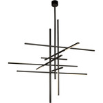 Cityscape Chandelier - Bronze / Crystal