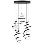 Whirl Multi Light Pendant - Black