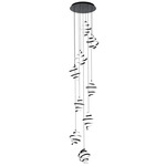 Whirl Multi Light Pendant - Black
