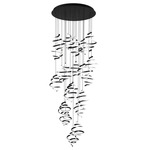 Whirl Multi Light Pendant - Black