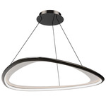 Oyster Color-Select Pendant - Black Chrome / White