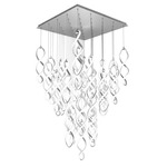 Interlace Square Multi Light Pendant - Chrome