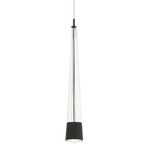 Quill Pendant - Black / Clear