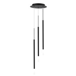 Viggo Round Multi Light Pendant - Black / White