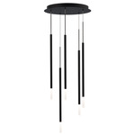 Viggo Round Multi Light Pendant - Black / White