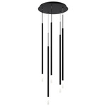 Viggo Round Multi Light Pendant - Black / White