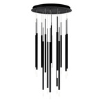 Viggo Round Multi Light Pendant - Black / White